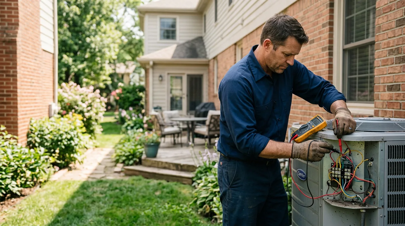 HVAC technician working near Wathena, KS